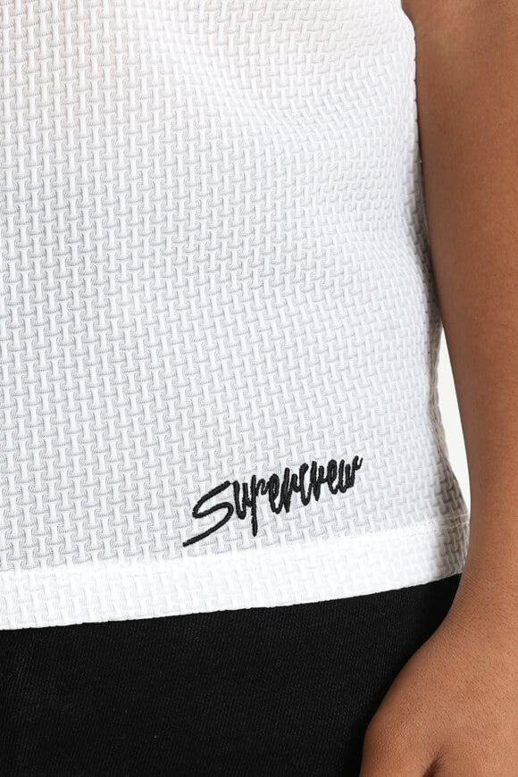 Strukturiertes T-Shirt - Offwhite