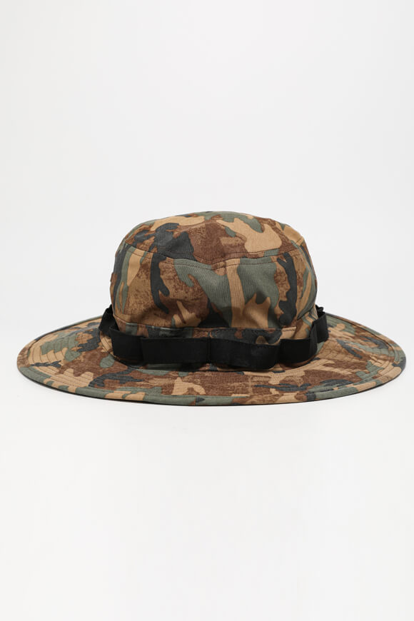 Cappello a tesa larga - Olive + Brown