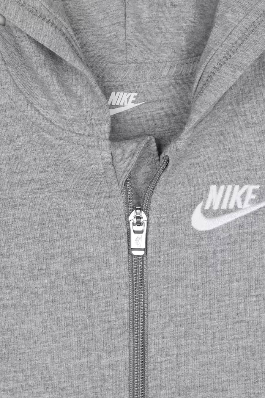 Futura Baby Jumpsuit - Grey Heather + White