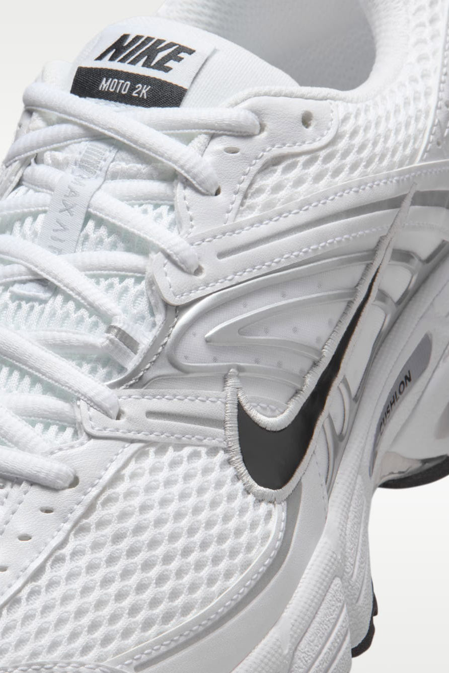 Air Max Moto 2K Sneaker - White + Metallic Silver