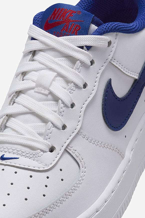 Air Force 1 Sneaker - White + Deep Royal Blue