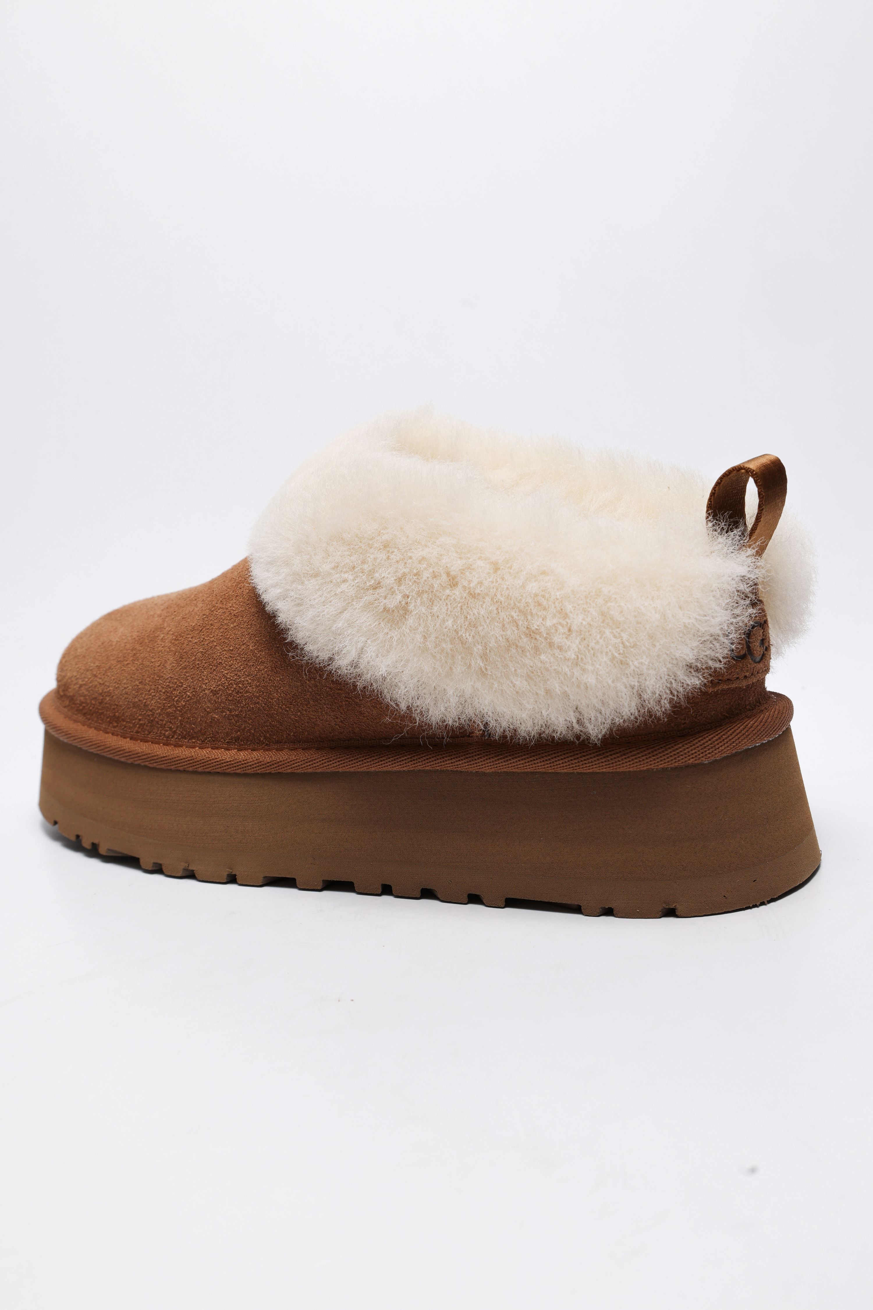 Tazzelle slippers plateau doublés - Chestnut