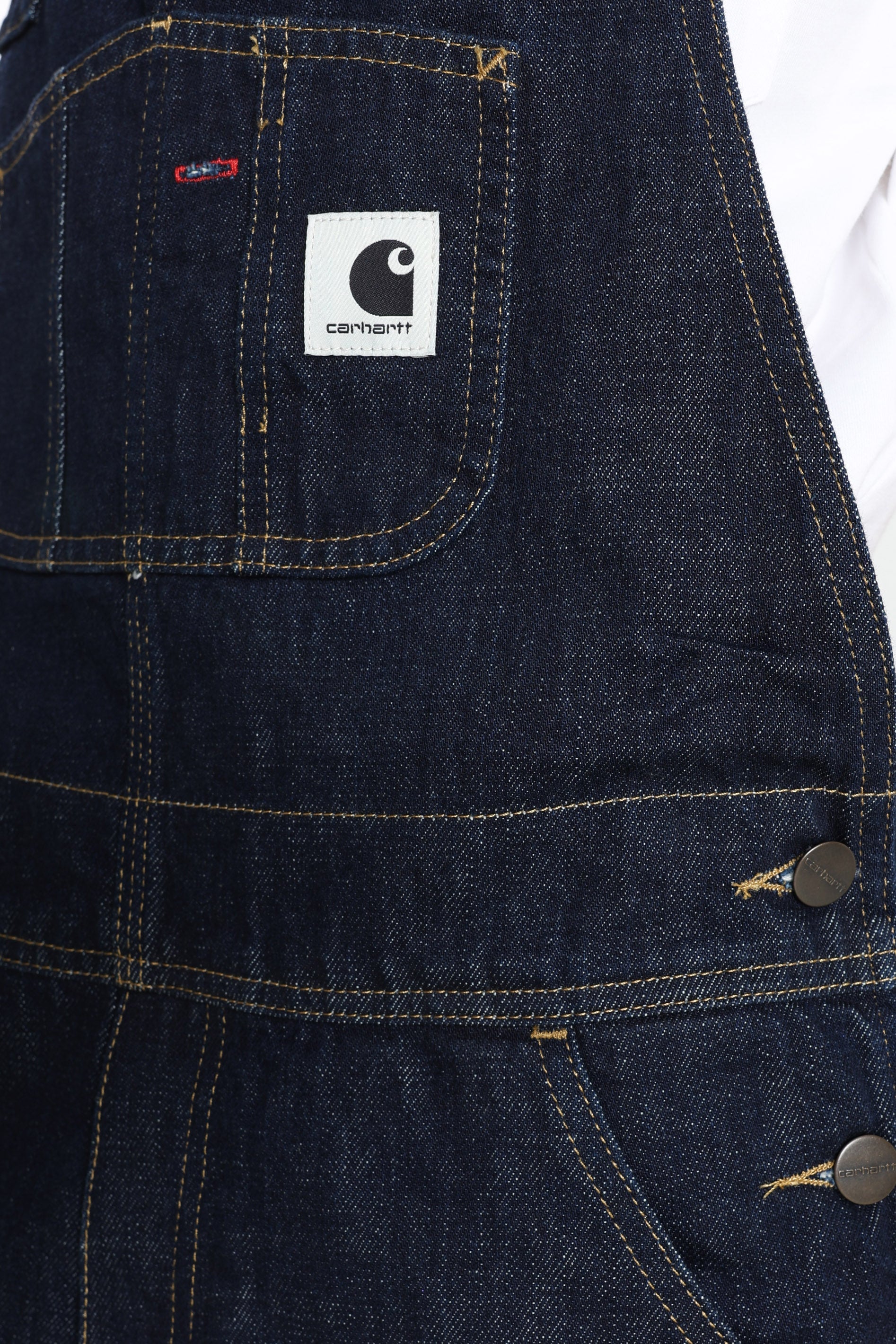 Salopette dritta in denim Bib - Blue Rinsed