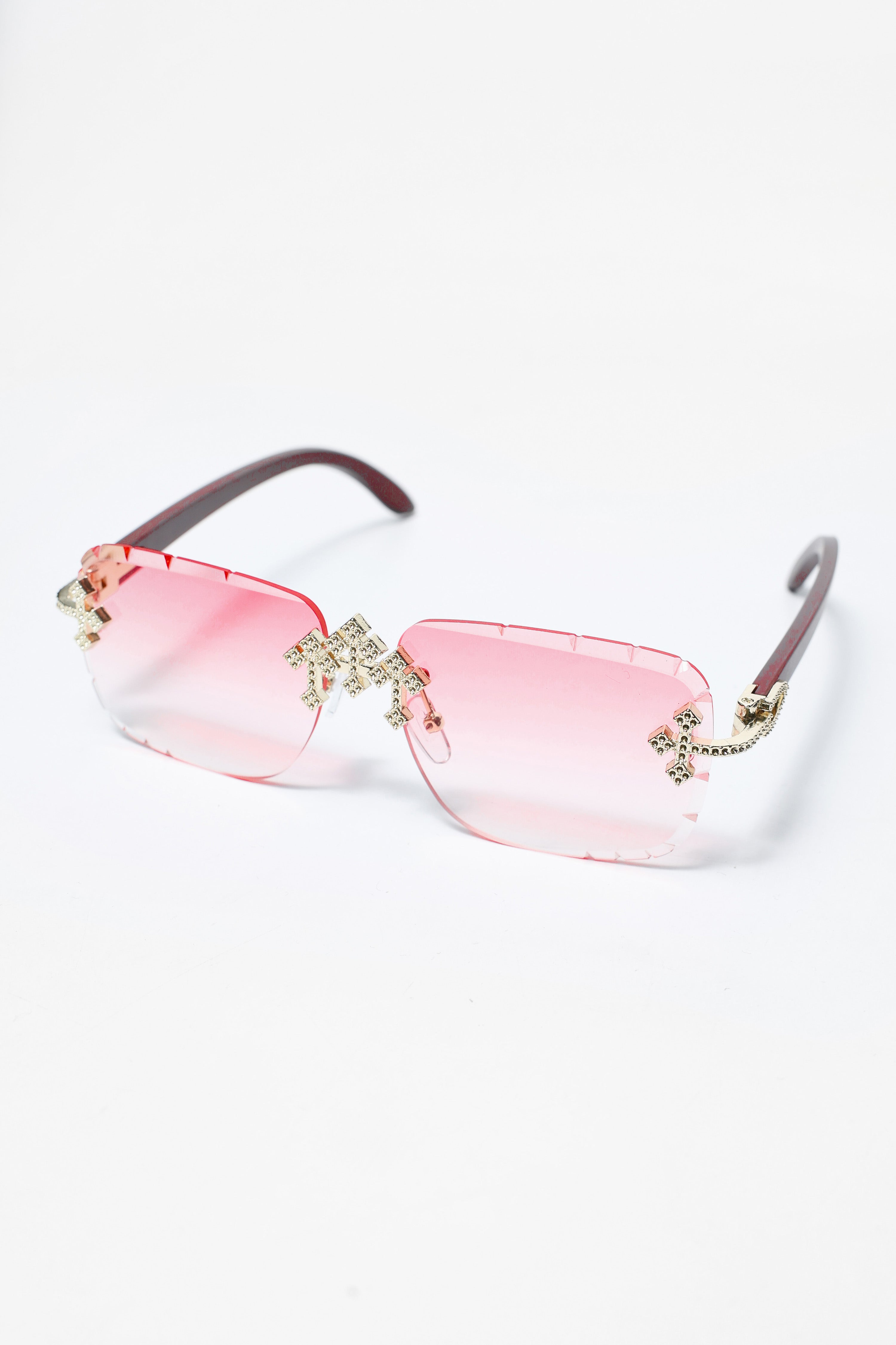 Brille - Pink + Gold + Brown