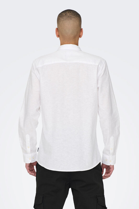 ONSCAIDEN Linen Shirt - White