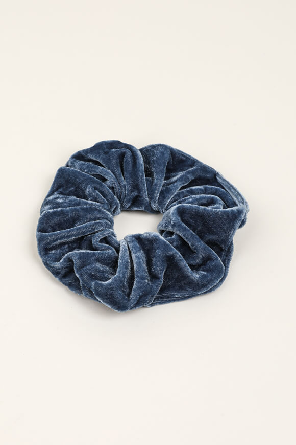 Velours Scrunchy - Blue Grey