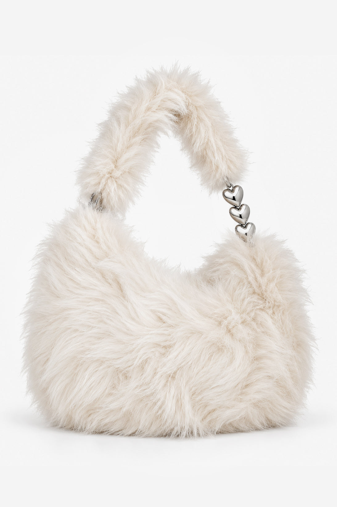 Synthetic fur handbag - Offwhite