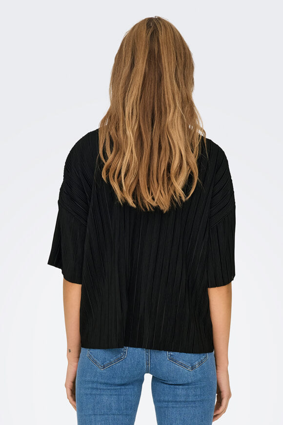 Ravenna Pleated T-Shirt - Black