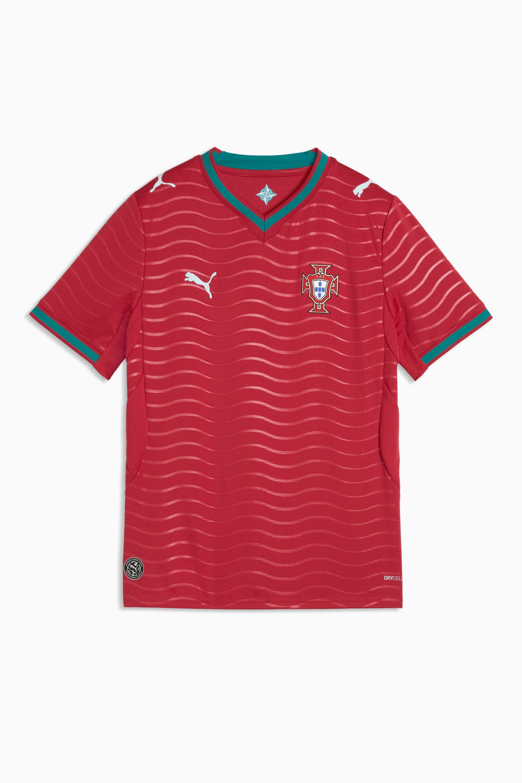 Home Portugal 2026 Mesh T-Shirt - Red + Green Lagoon