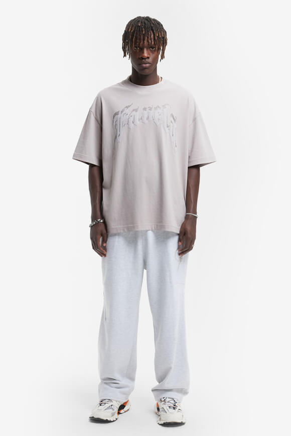 Aves Rhinestone Oversize T-Shirt - Ash