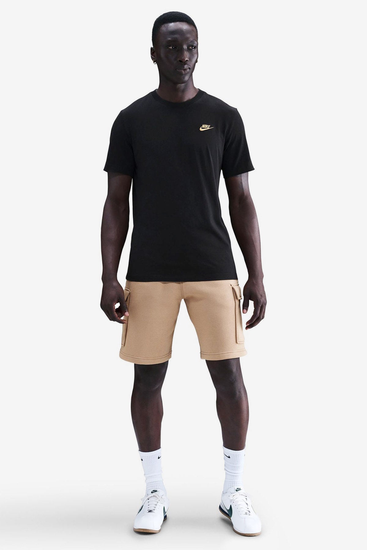 Sportswear Club T-Shirt - Black + Gold