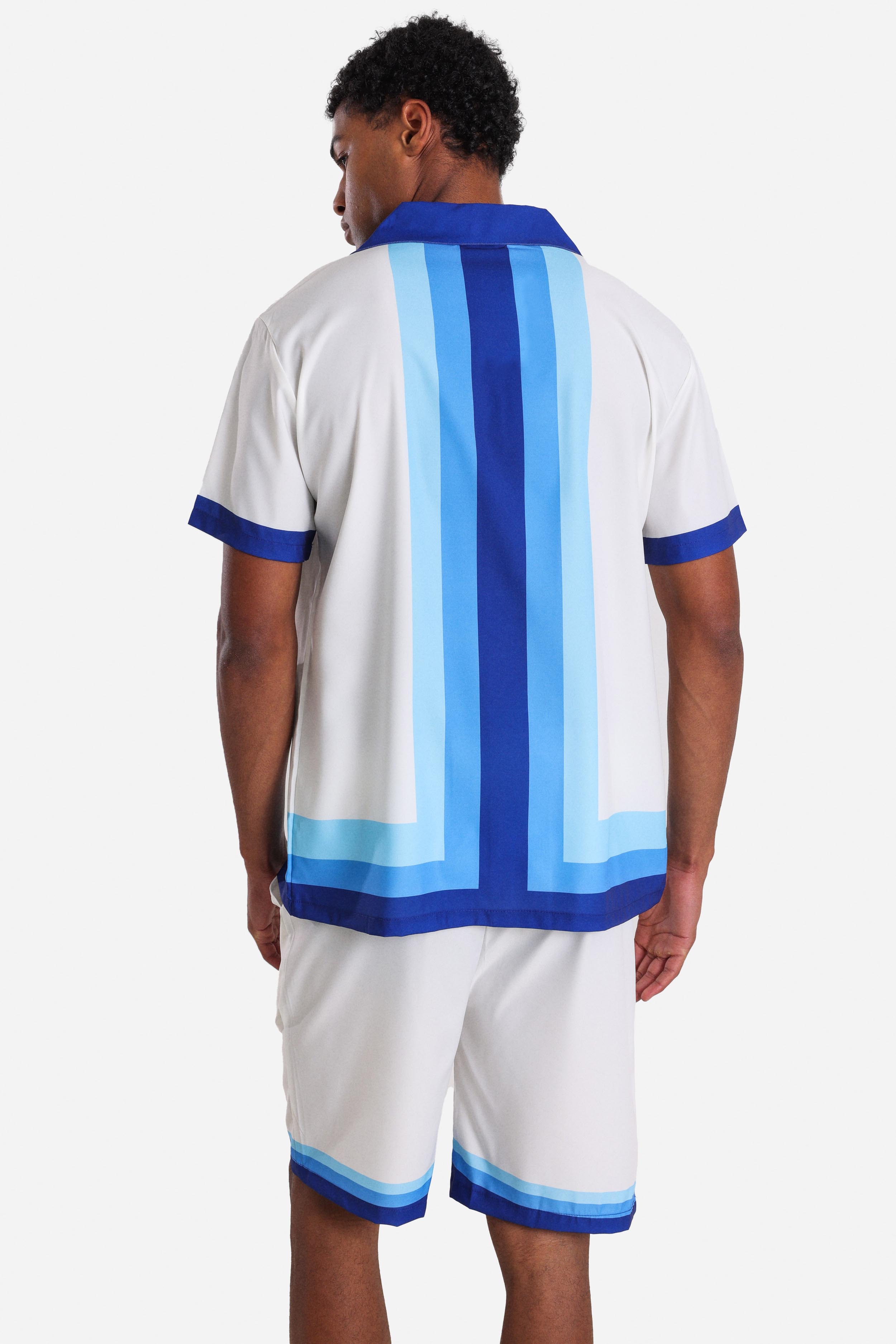 Chemise - Offwhite + Blue