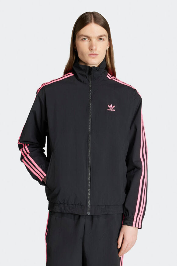 Veste de survêtement Woven Firebird Oversize - Black + Lucid Pink