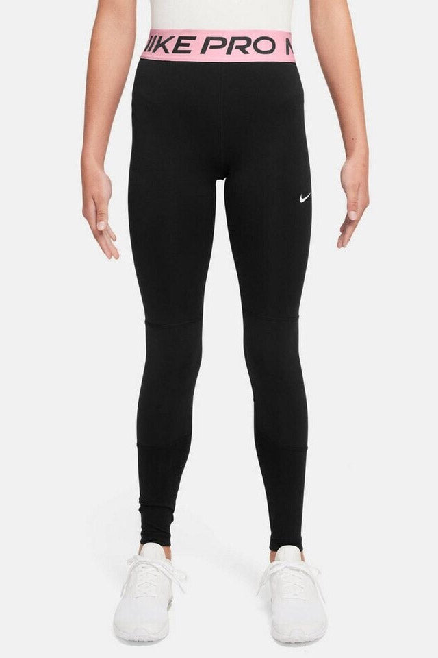 Leggings - Black + Medium Soft Pink