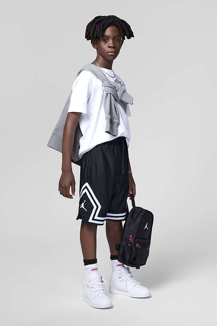 Diamond mesh shorts - Black