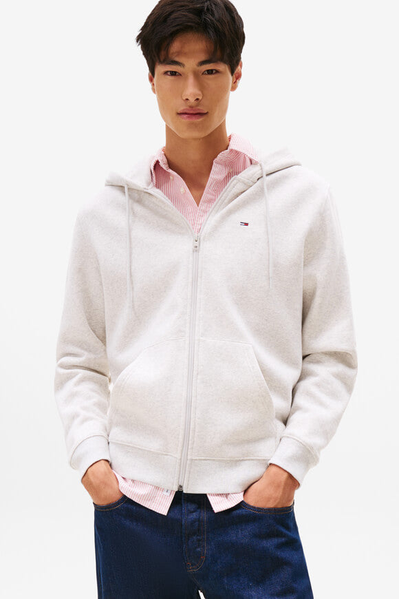 Kapuzensweatjacke - Light Grey Heather