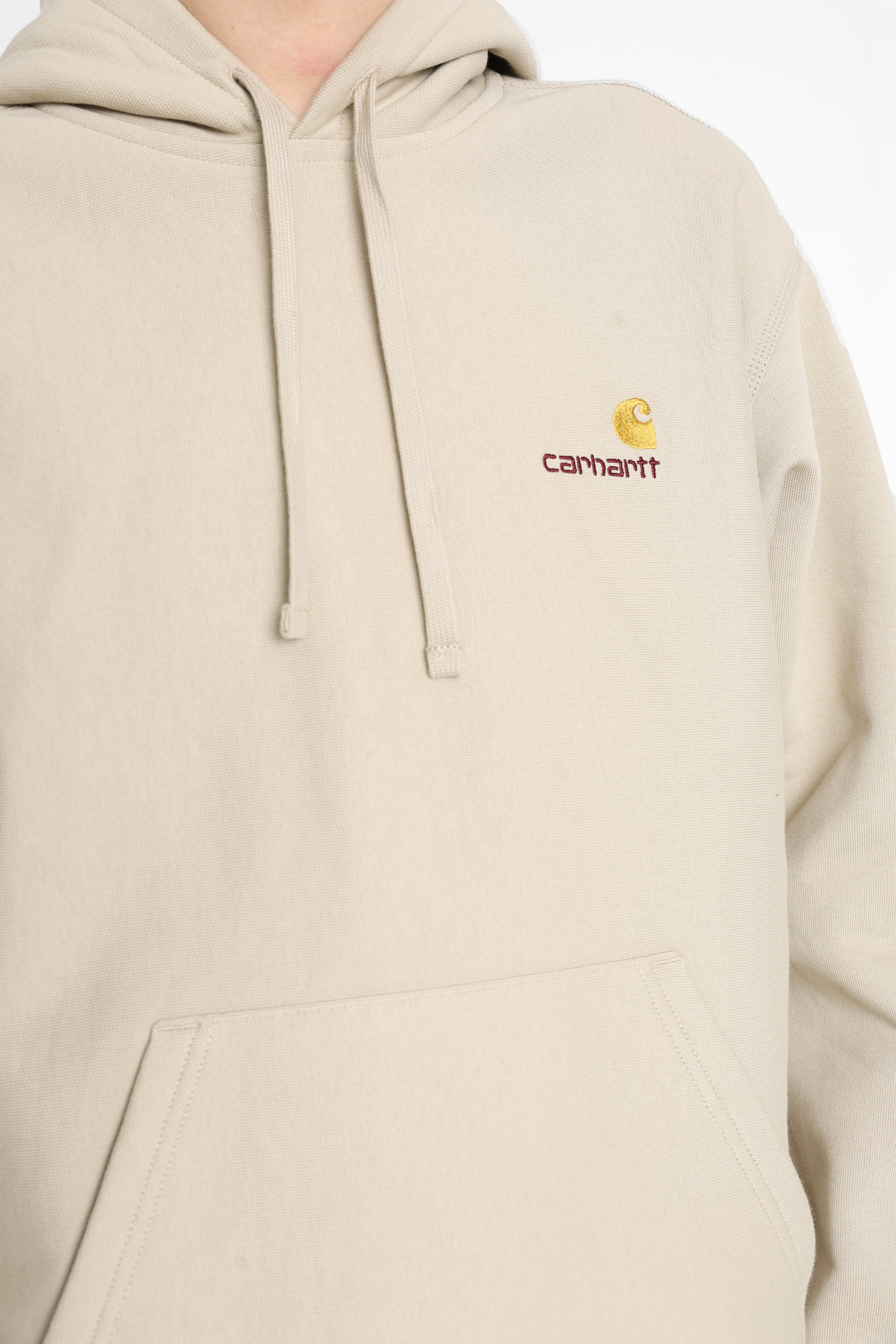 American Script Oversize Kapuzensweatshirt - Fleur De Sel