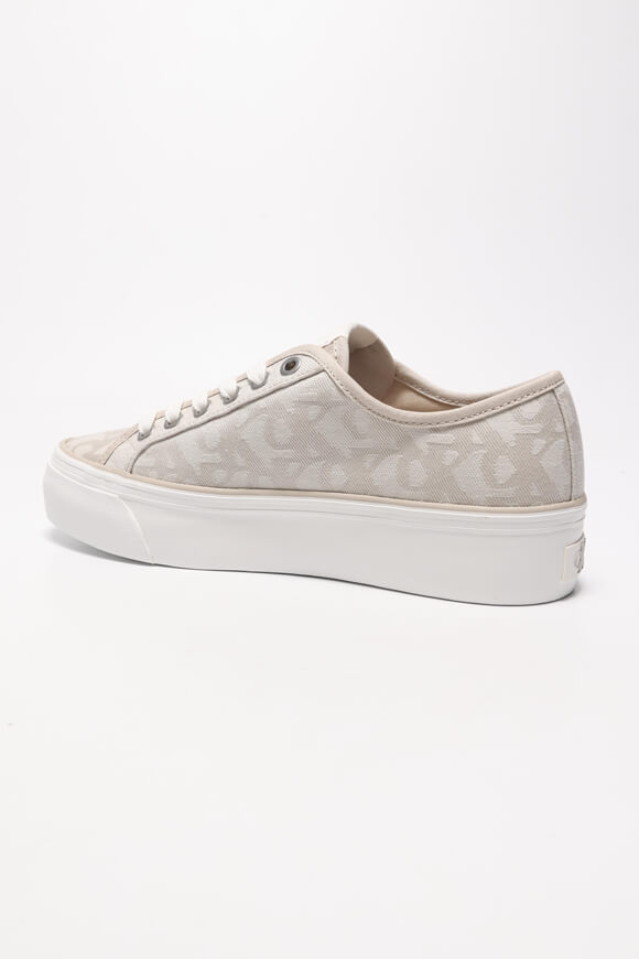 Sneaker con plateau - Jacquard naturale