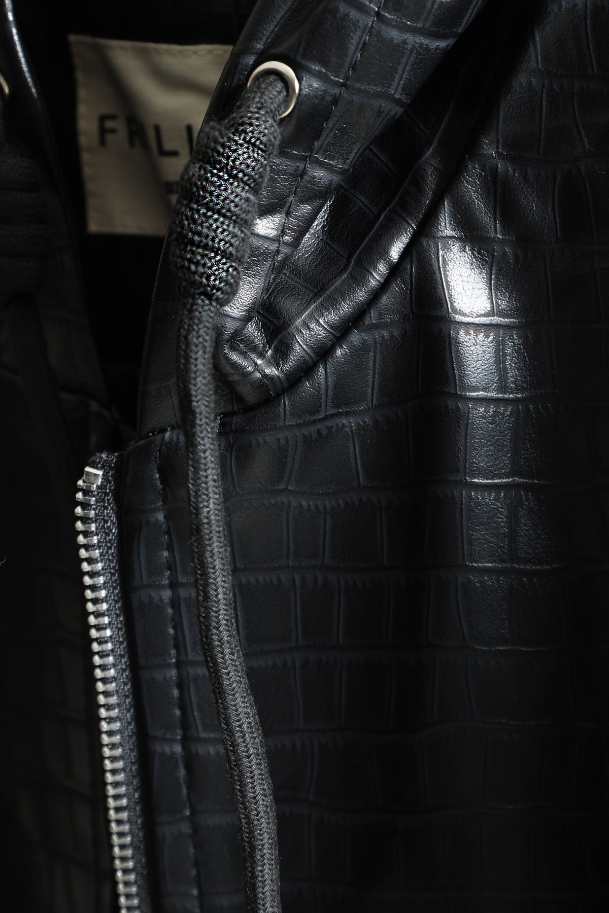 Bomber Kunstlederjacke