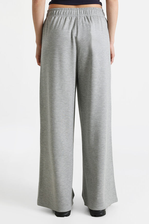 Wide leg pants - light gray mottled