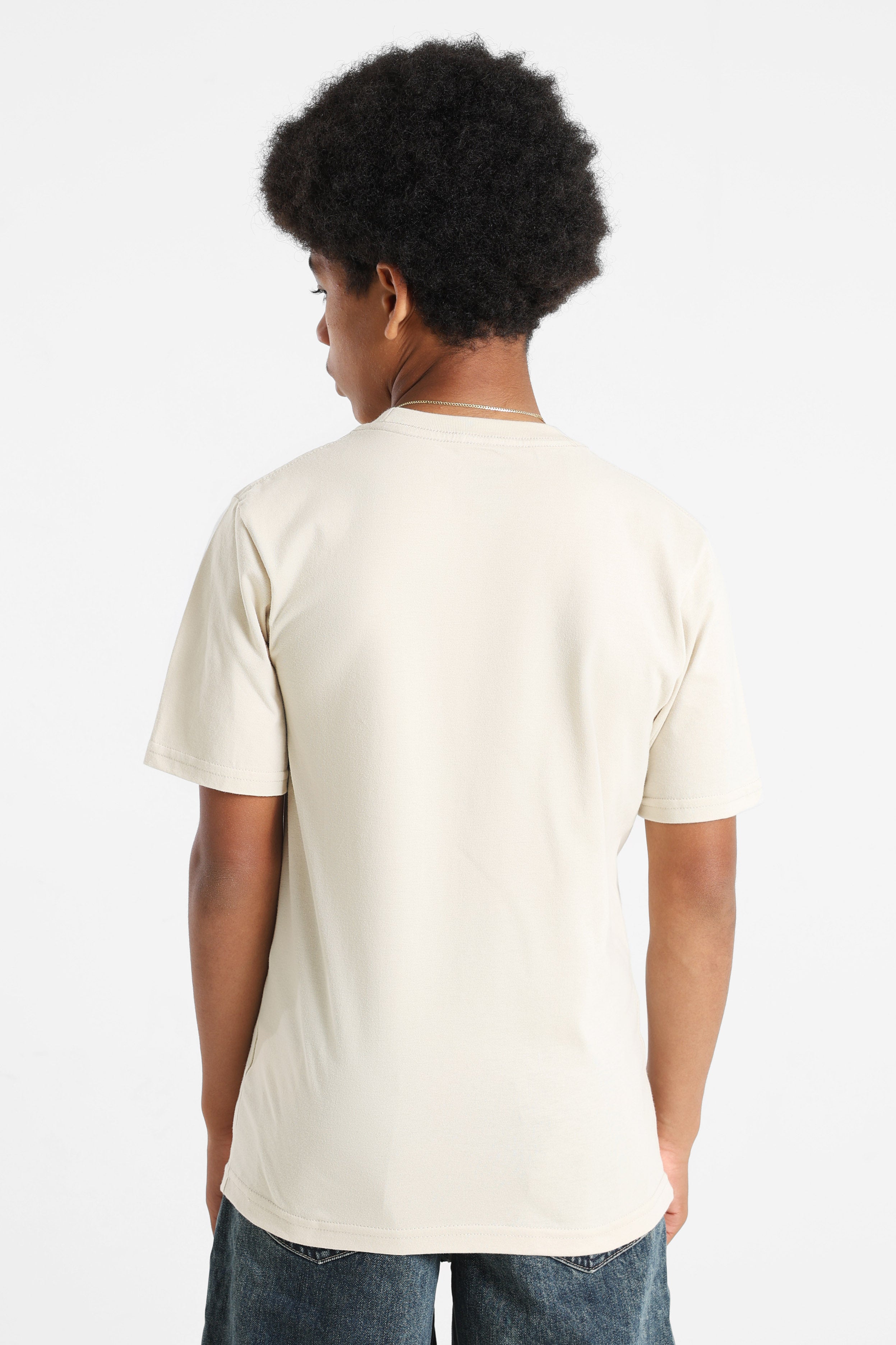 Checker t-shirt - Tan