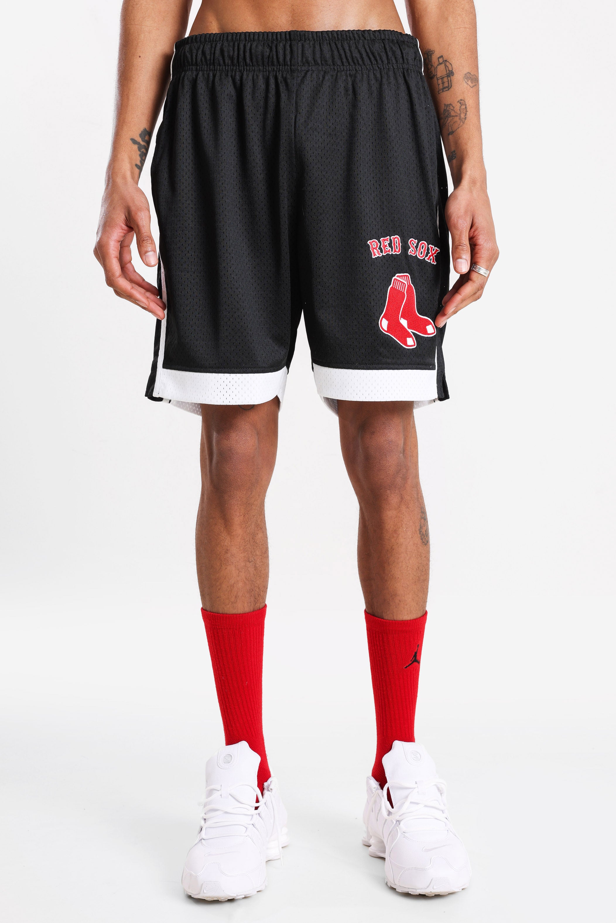 Mesh Shorts - Black + White