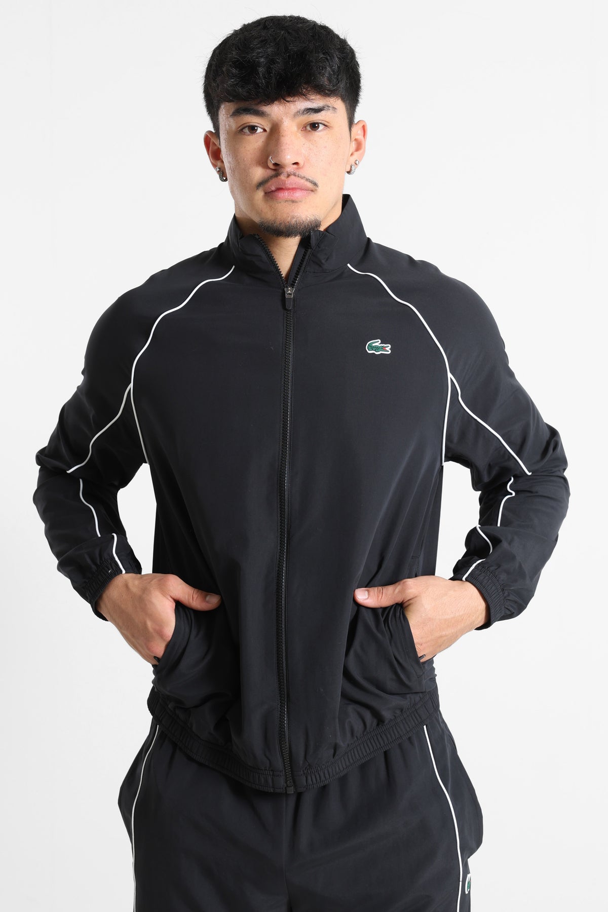 Track jacket - Black + White