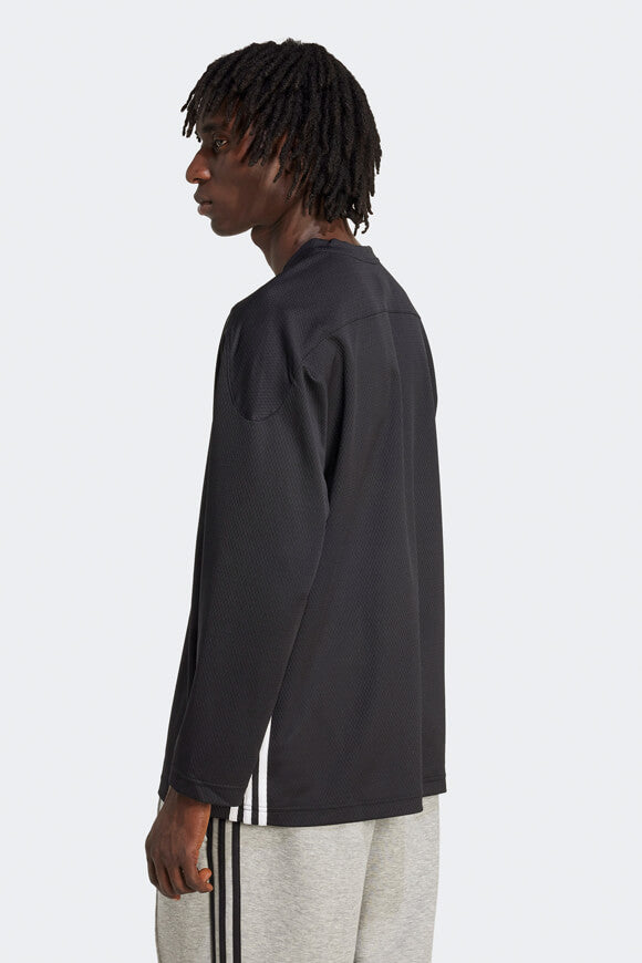 Camicia in mesh maniche lunghe - Black
