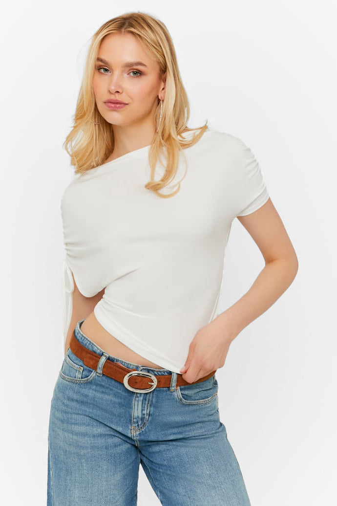Asymmetric top - Offwhite
