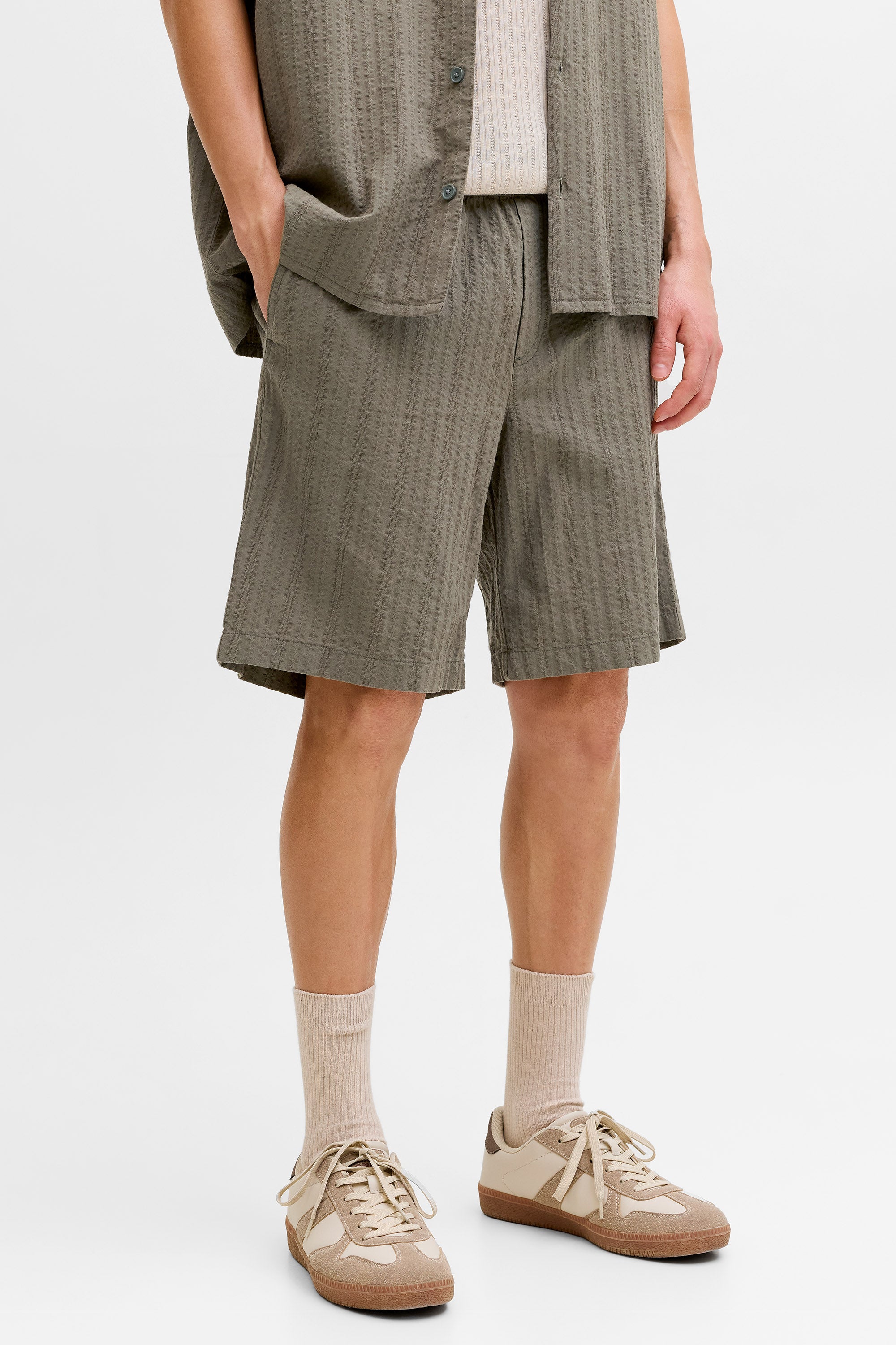 JPSTJAIDEN Strukturierte Shorts - Vetiver