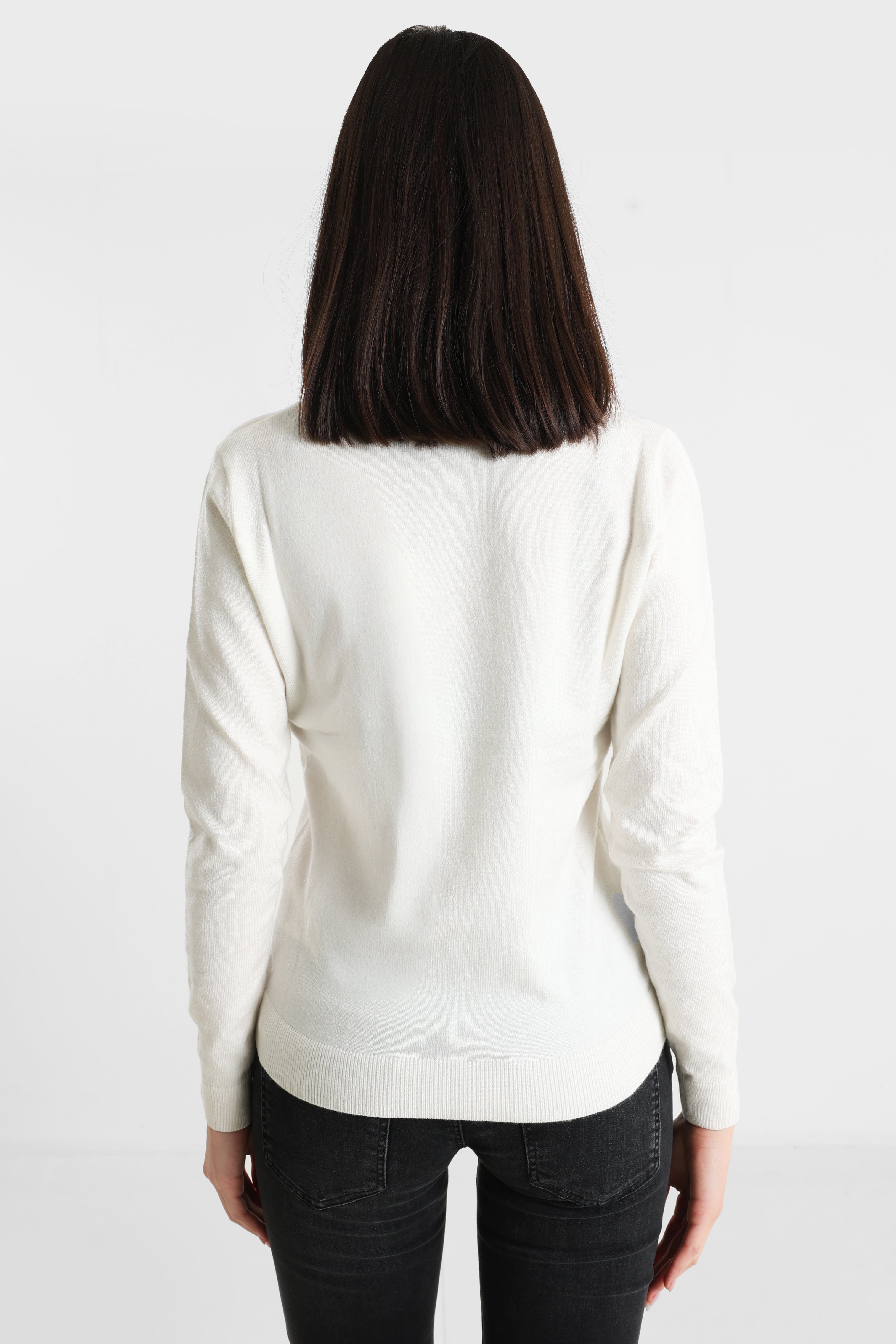 Feinstrickpullover - Offwhite