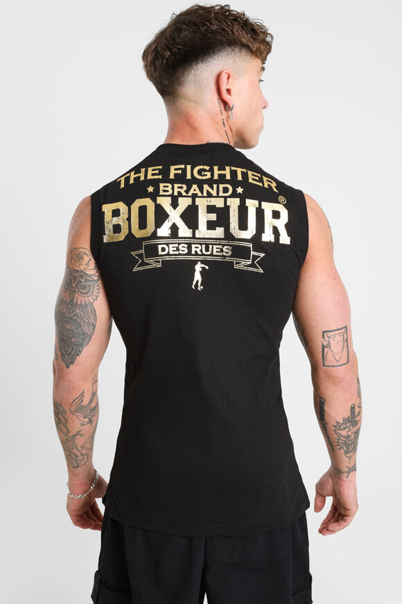 Tanktop - noir + couleur or