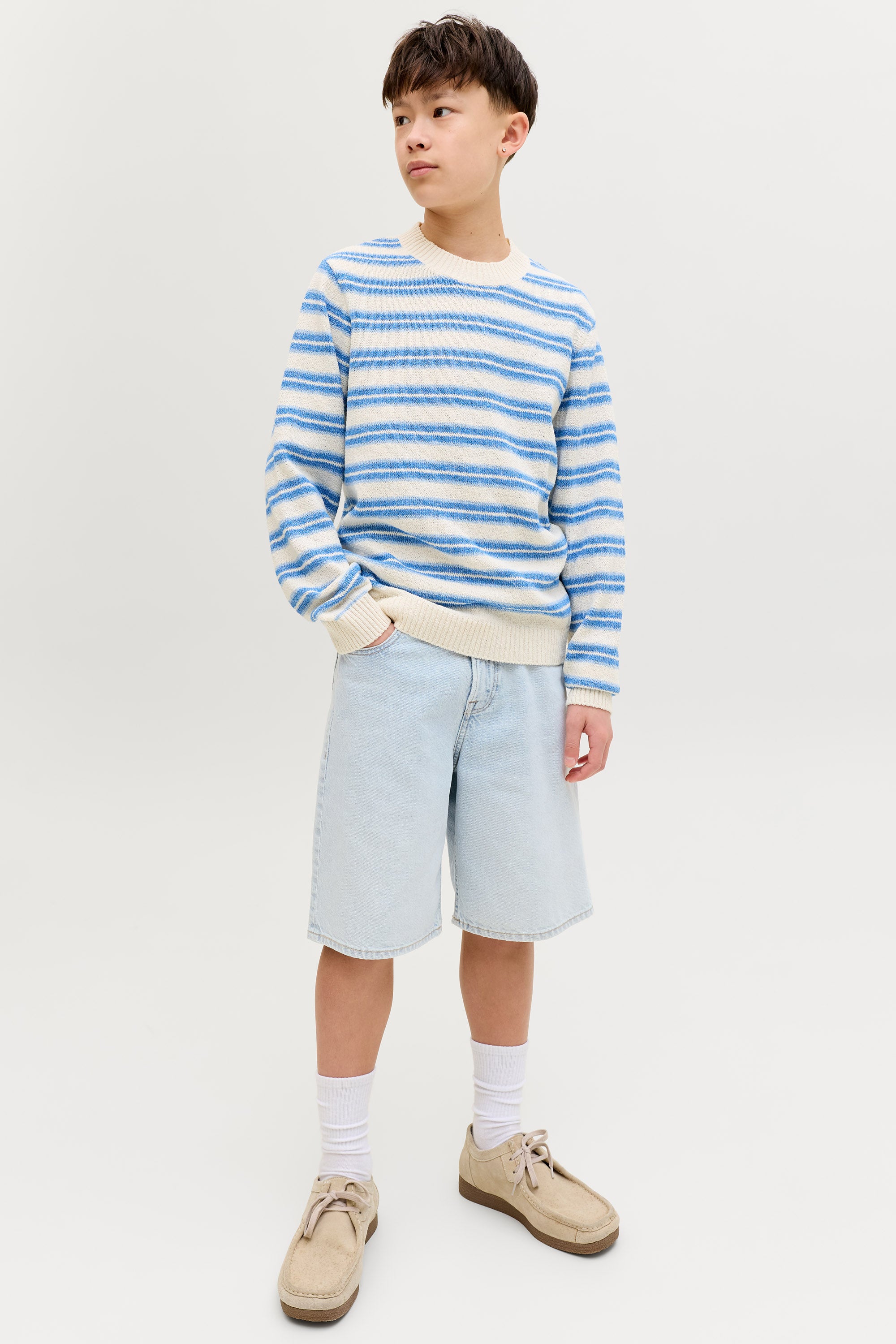 JJIALEX short en jean - Blue Denim