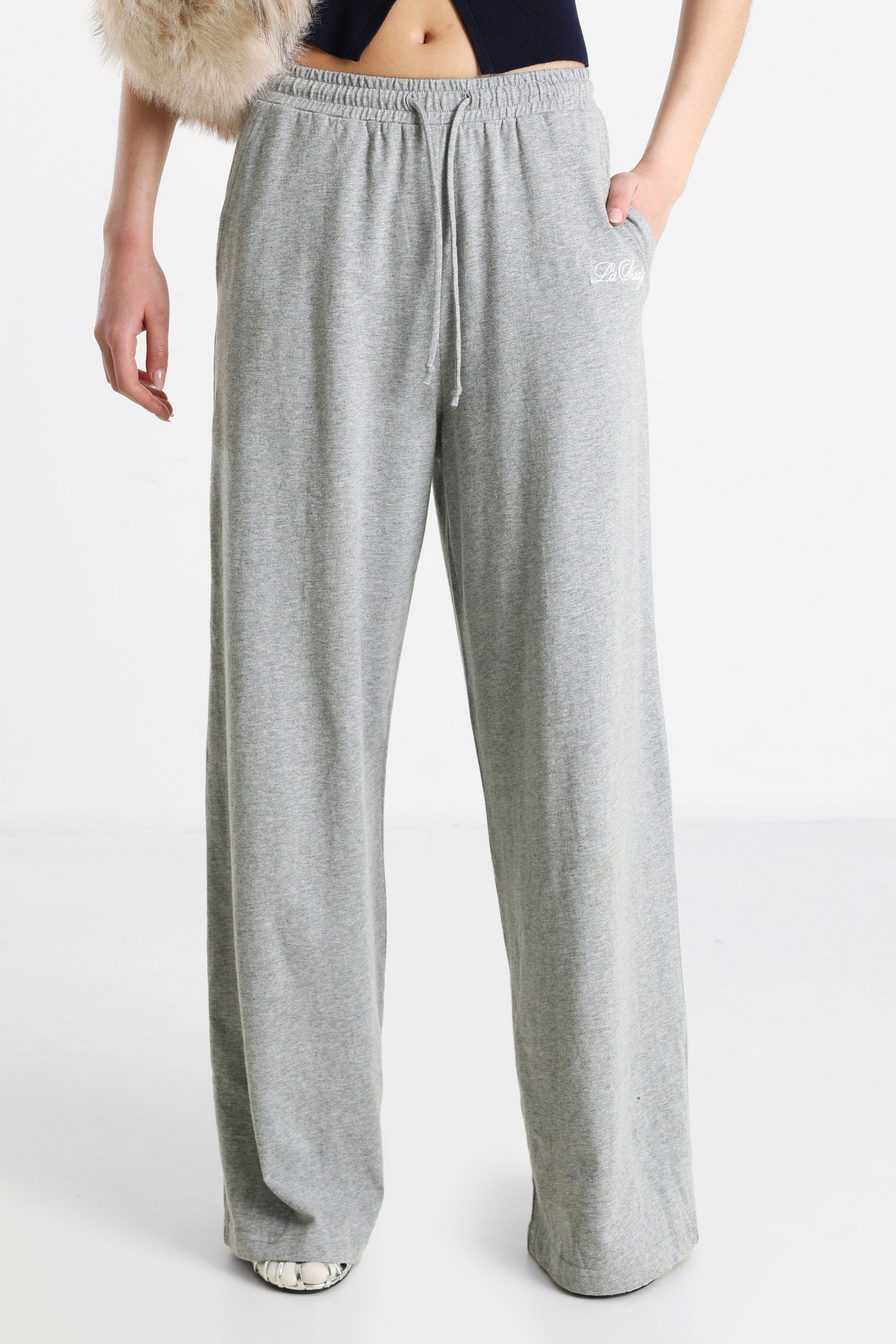 Sweathose - Grau meliert
