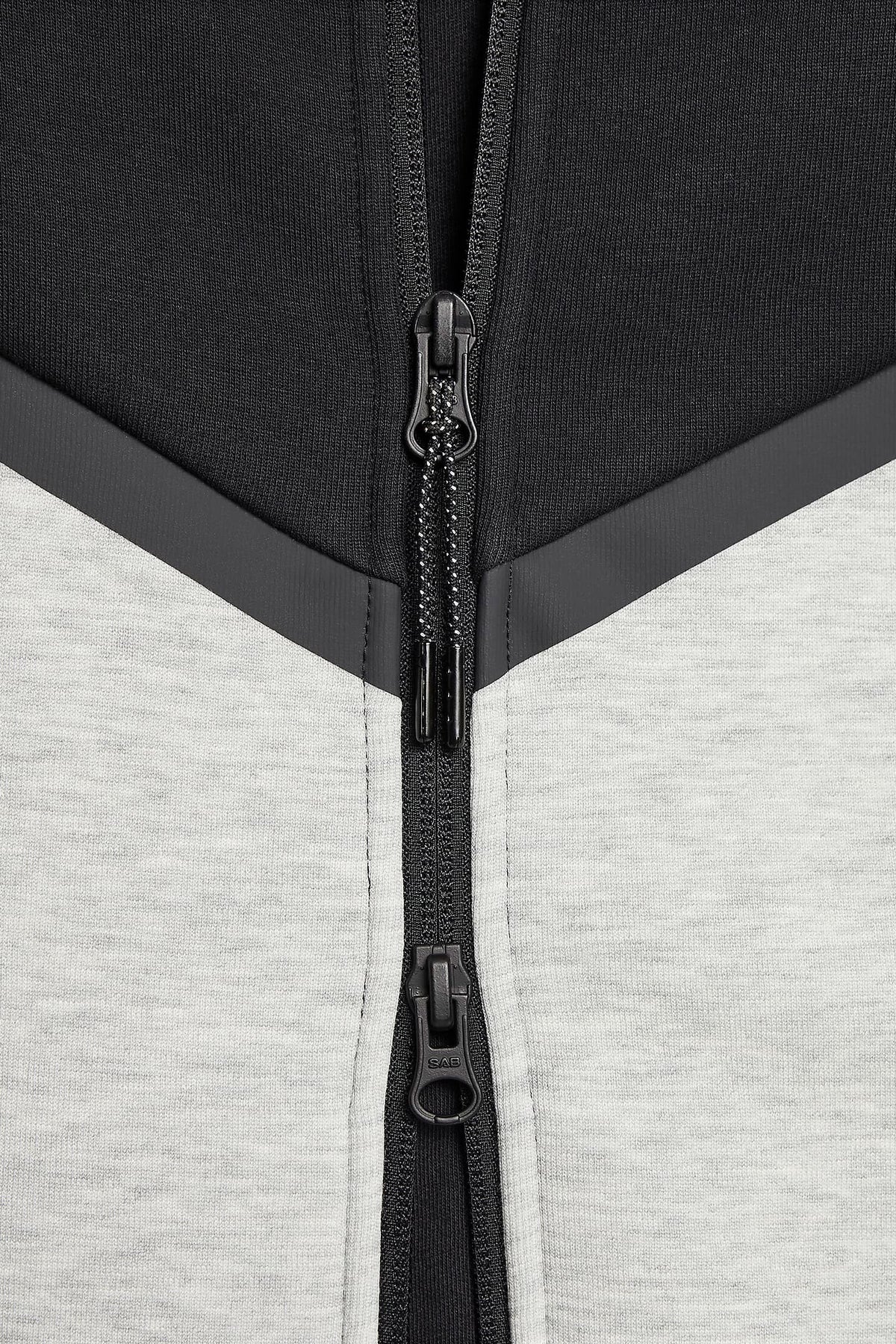Sportswear Tech Fleece Kapuzensweatjacke - Black + Light Grey Heather