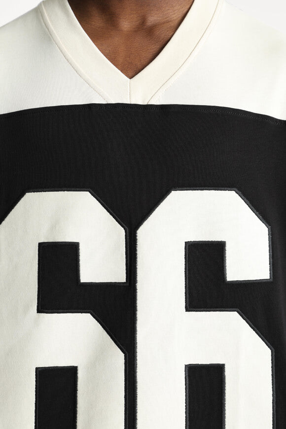 Oversize T-Shirt - Black + Light Beige