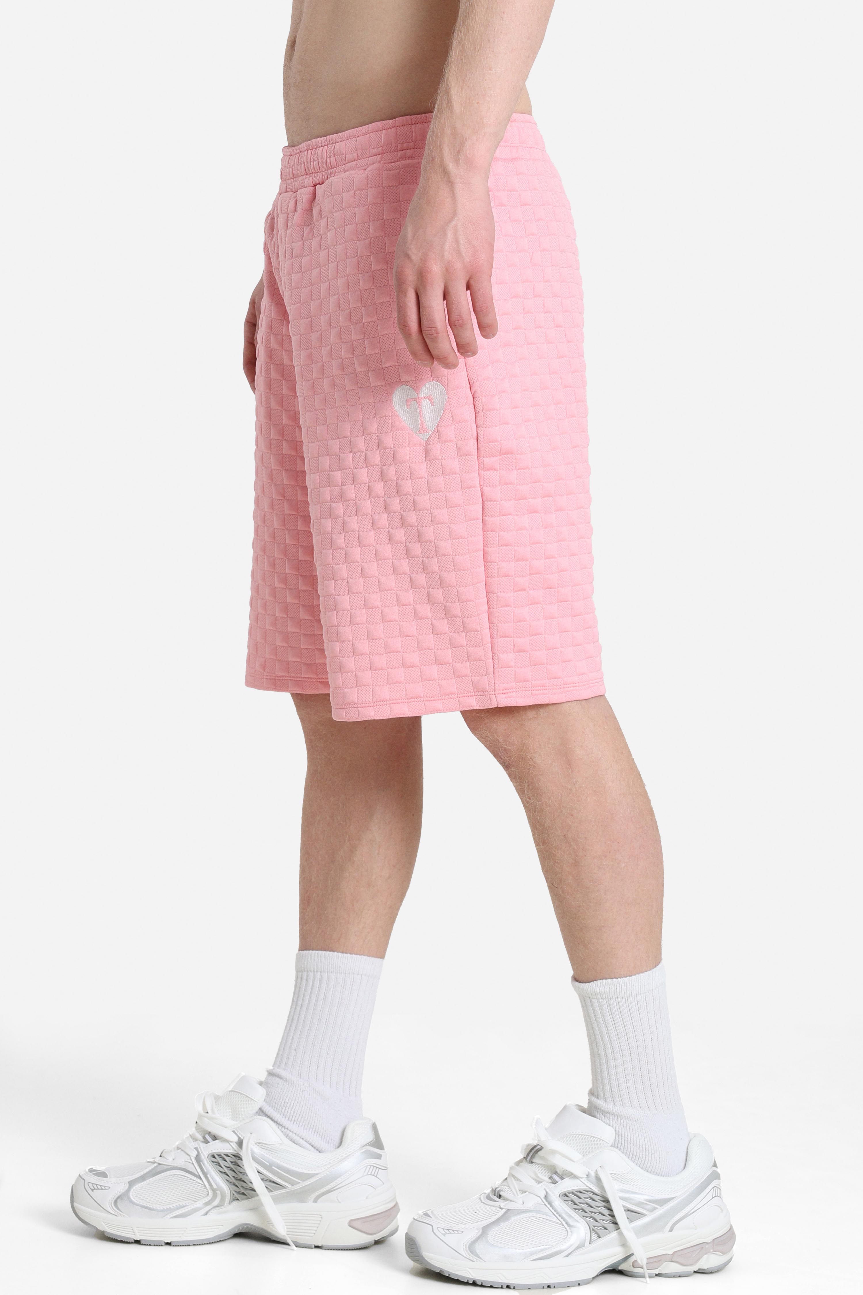 Strukturierte Stoffshorts - Hell Pink