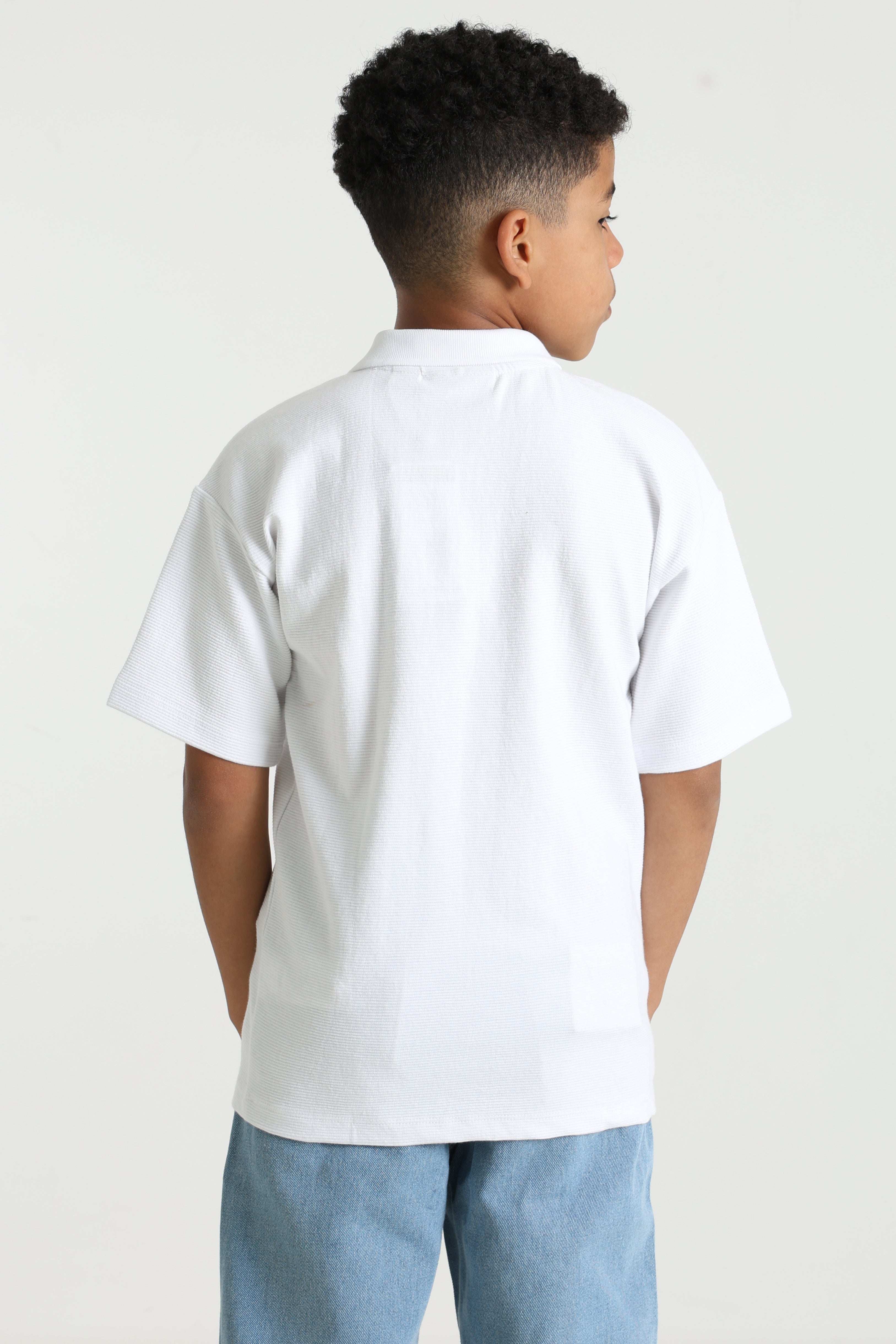 Ottoman polo - Bright White