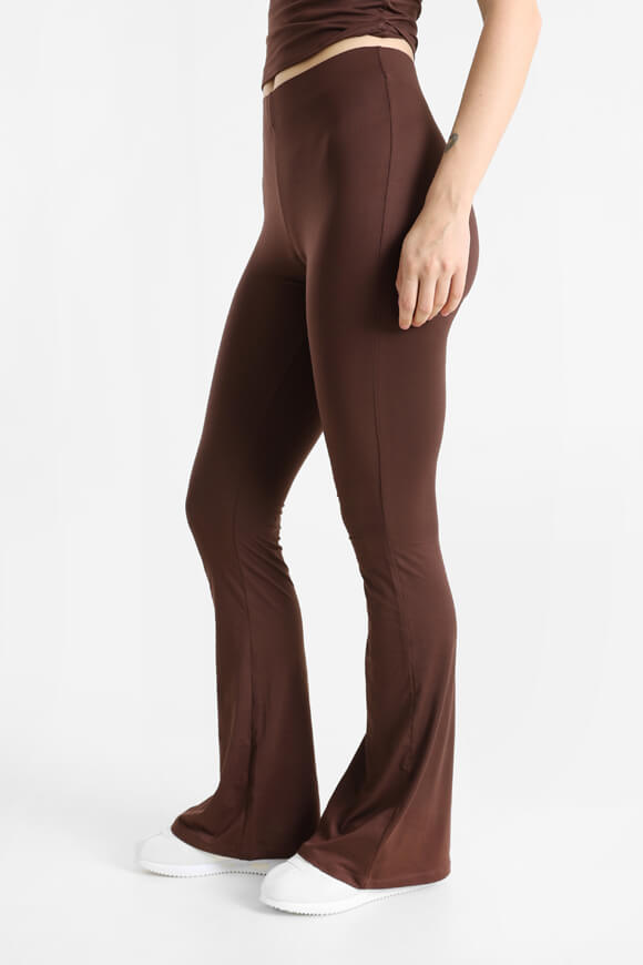 Leggings flare - Marron
