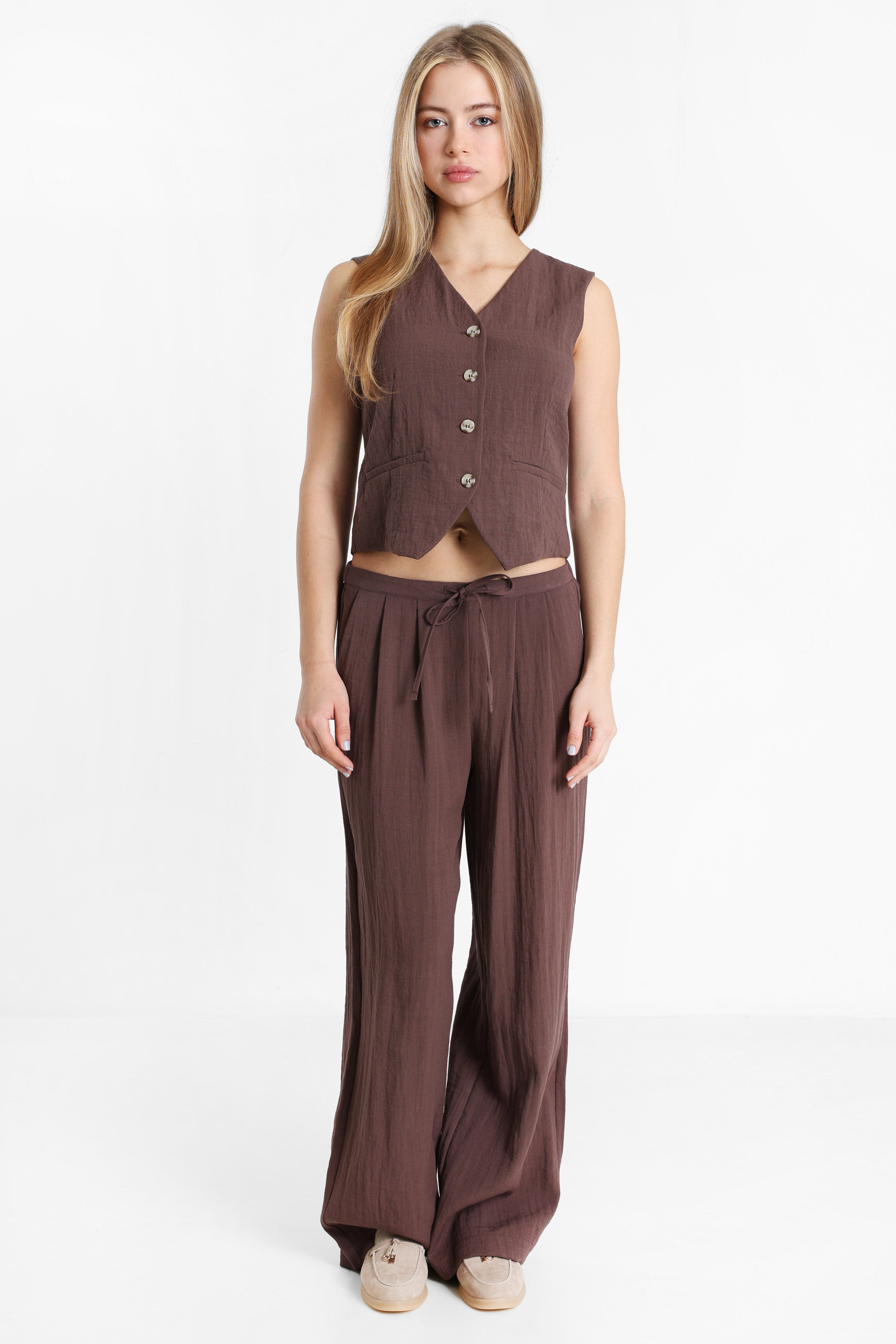 ONLITA Stoffhose in Leinen-Optik L32 - Shopping Bag