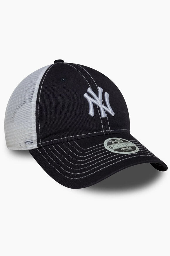 9Twenty Trucker Cap / Strapback - Dark Navy + White