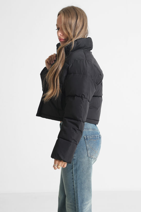 Veste tampon Matte Crop - Noir