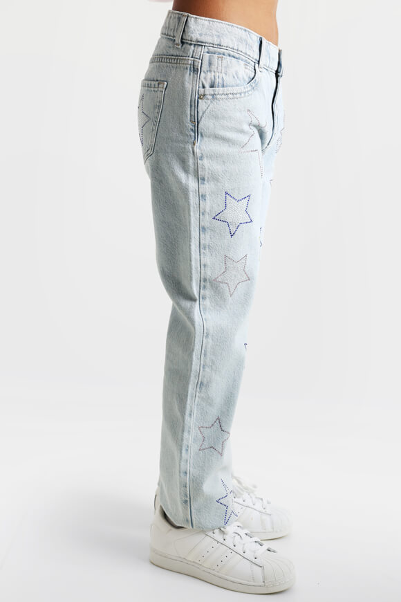 Kogcarly Dad Straight Fit Jeans - Light Blue Denim