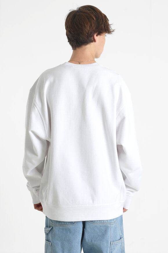 American Script Oversize Sweatshirt - White