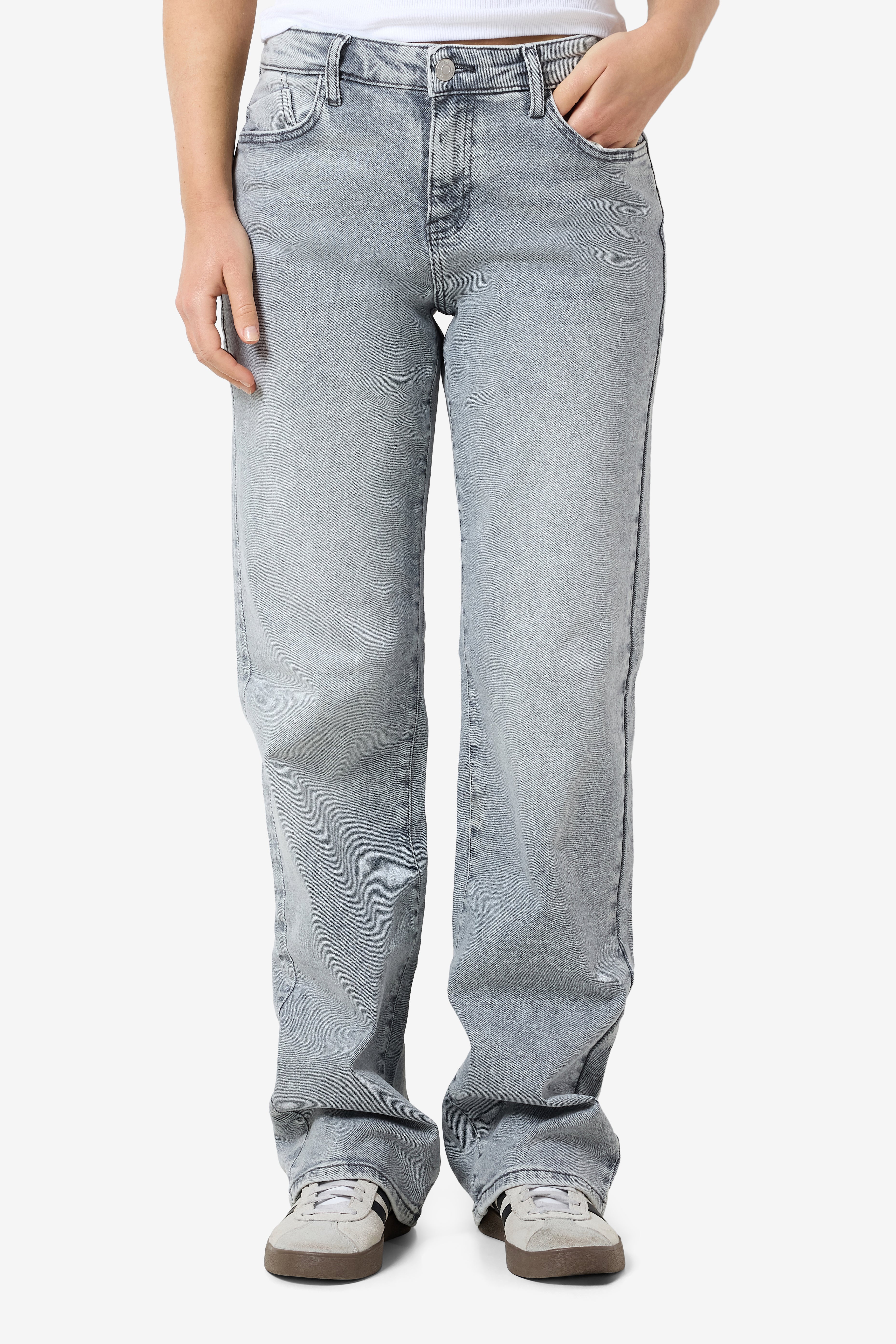 NMYOLANDA jean straight fit L32 - Light Grey