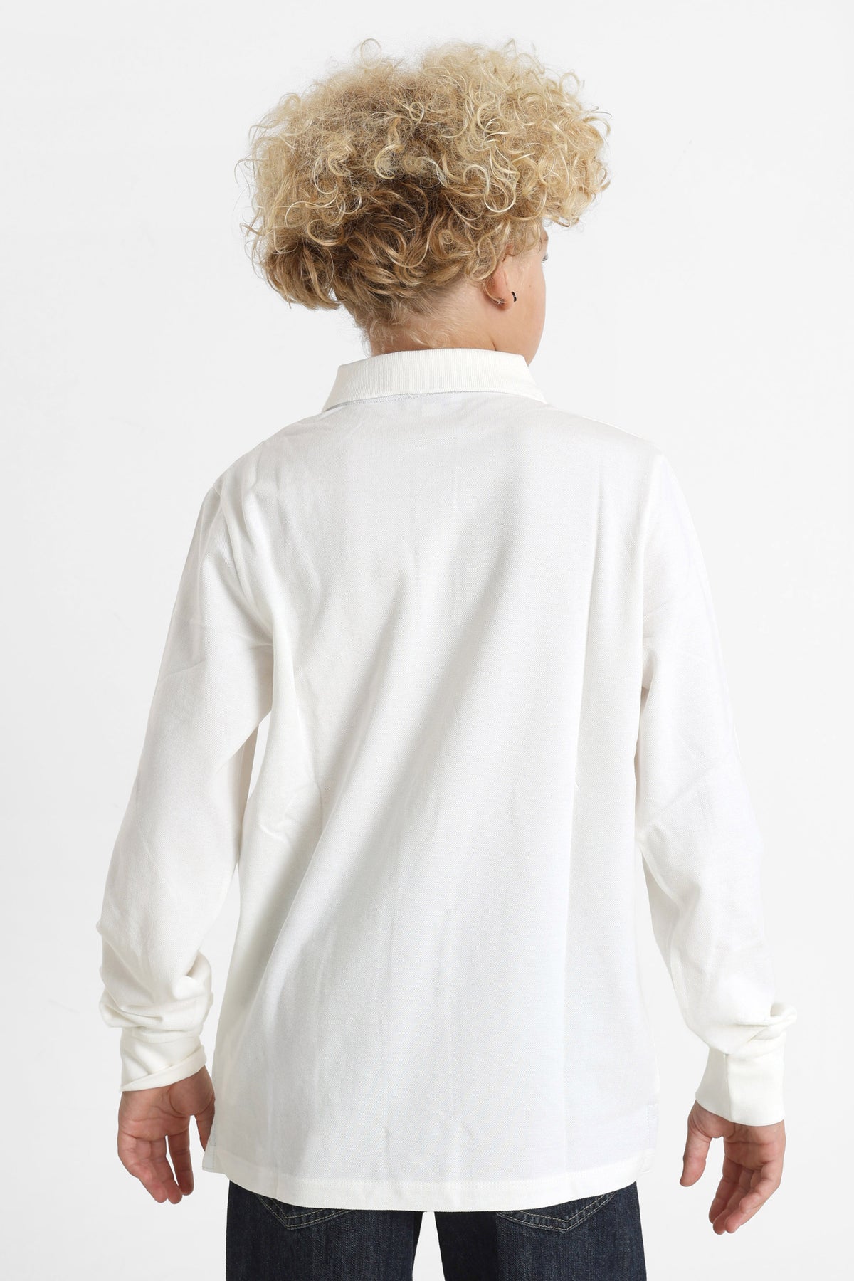 Clif long-sleeve shirt - Offwhite + Navy