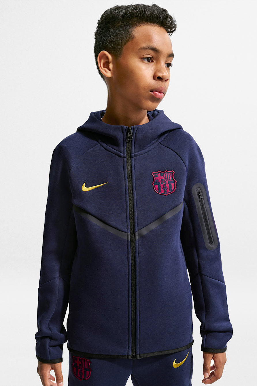 FC Barcelona sweat zippé à capuchon - Blackened Blue