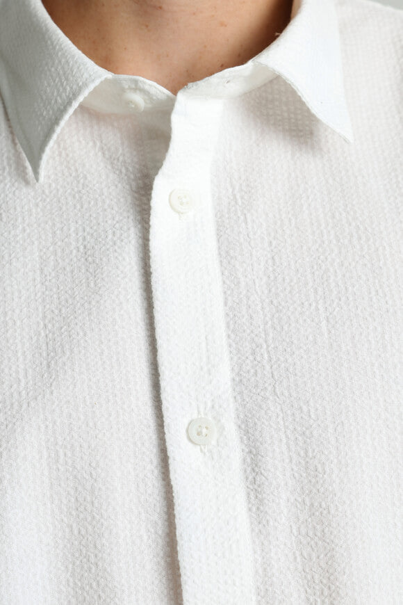 Chemise en tissu structuré - Ecru
