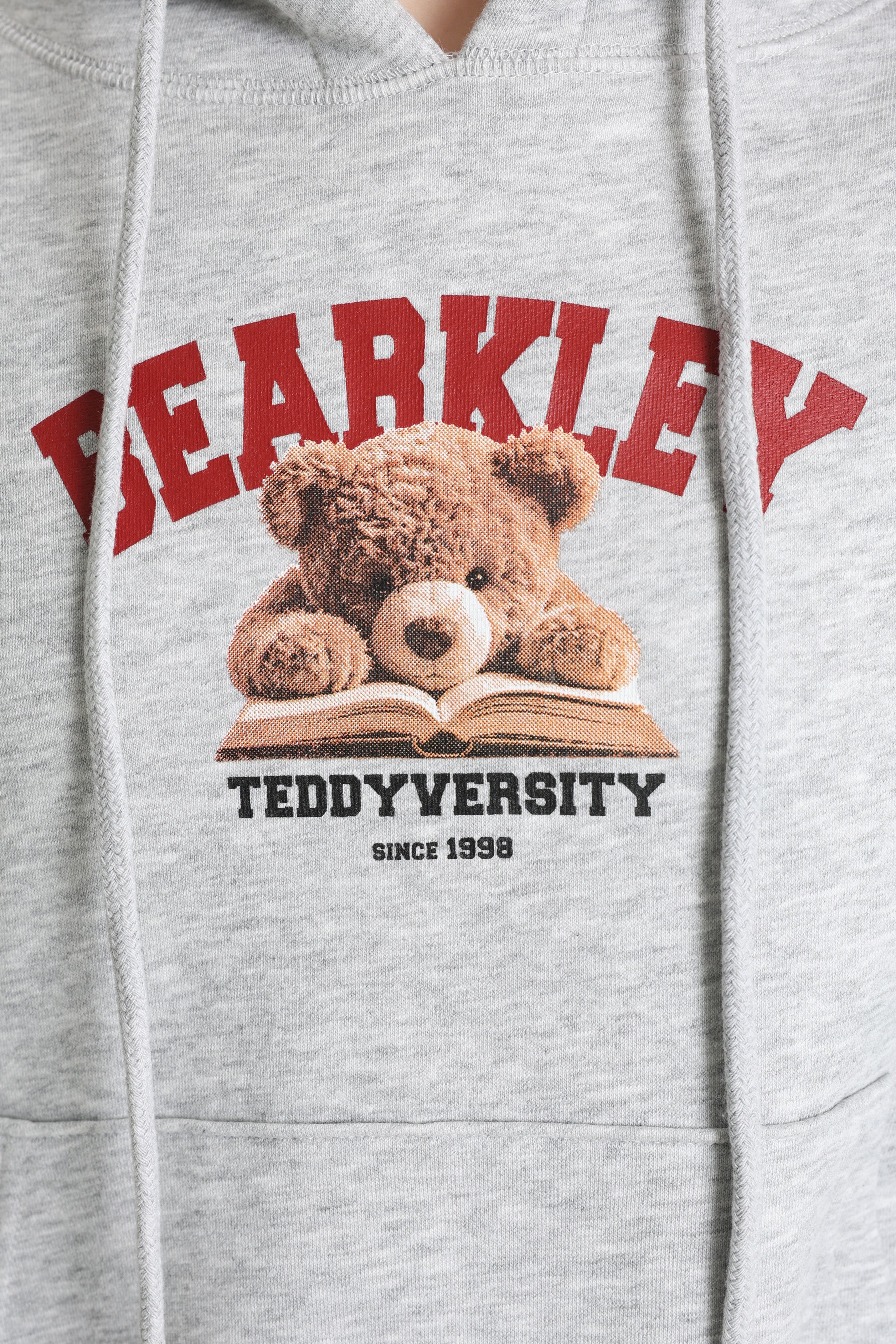 Kapuzensweatshirt - Grau meliert