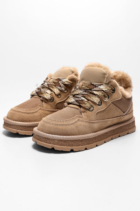 Lined sneakers - Cappuccino